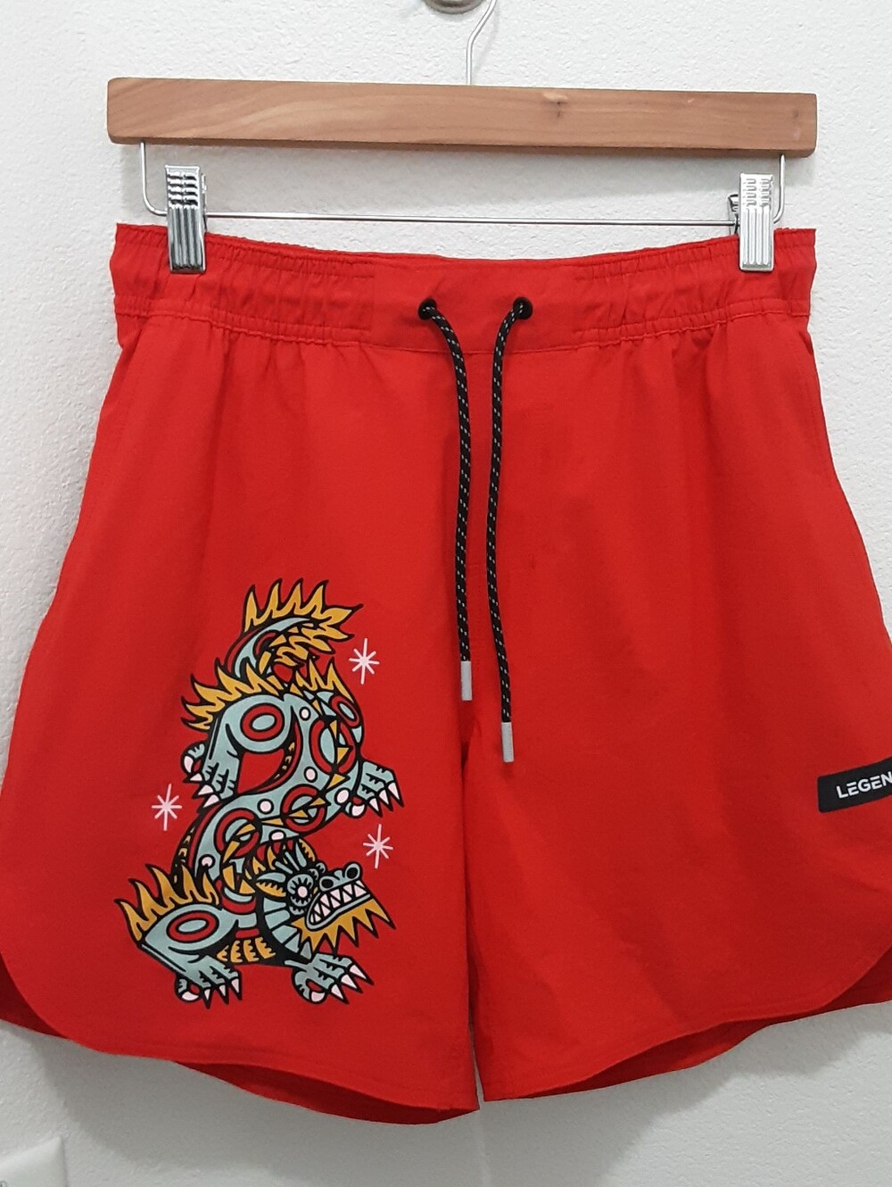 Legends Leave Your Legacy Luka Short Fiery Red Dragon 7" NWOT